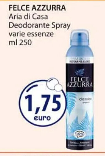 Acqua & Sapone FELCE AZZURRA Aria di Casa Deodorante Spray varie essenze ml 250 offerta