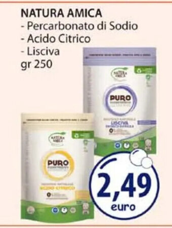 Acqua & Sapone NATURA AMICA - Percarbonato di Sodio - Acido Citrico - Lisciva gr 250 offerta