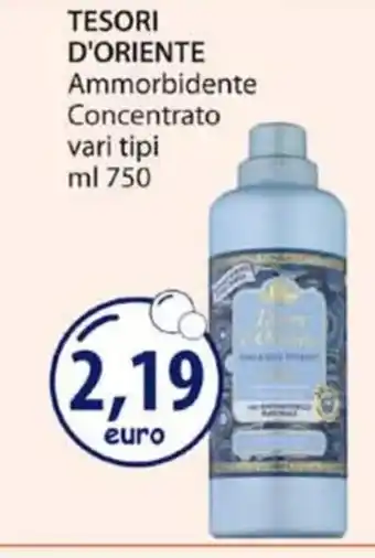 Acqua & Sapone TESORI D'ORIENTE Ammorbidente Concentrato vari tipi ml 750 offerta