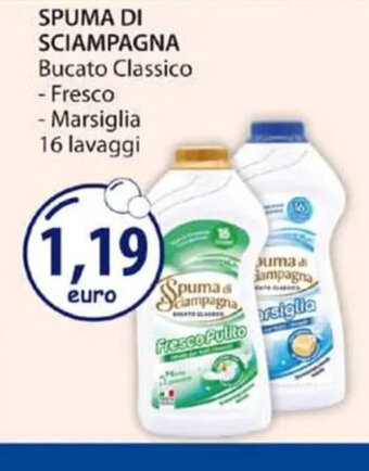 Acqua & Sapone SPUMA DI SCIAMPAGNA Bucato Classico - Fresco - Marsiglia offerta