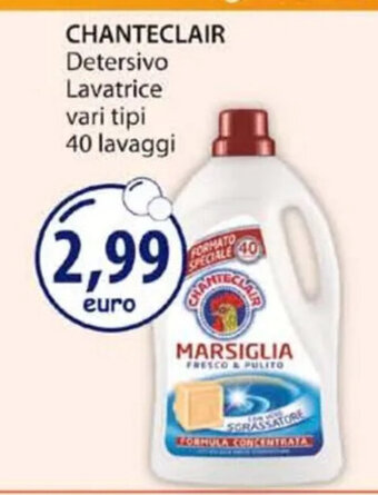 Acqua & Sapone CHANTECLAIR Detersivo Lavatrice vari tipi 40 lavaggi offerta