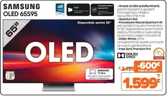 Expert SAMSUNG OLED 65S95 offerta