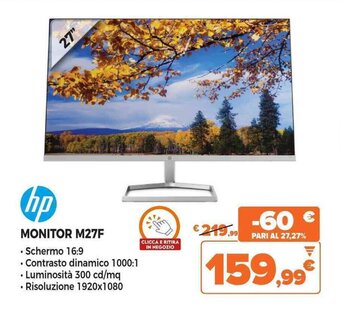 Expert hp MONITOR M27F offerta
