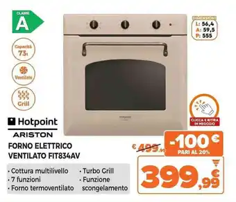 Expert FORNO ELETTRICO VENTILATO FIT834AV offerta