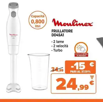 Expert Moulinex FRULLATORE DD45A1 offerta