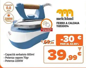 Expert melchioni FERRO A CALDAIA 118530014 offerta
