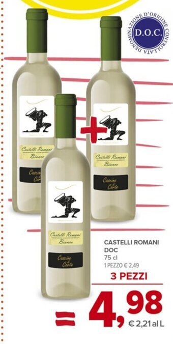 Todis CASTELLI ROMANI DOC 75 cl offerta