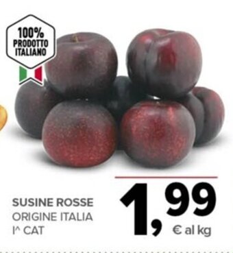 Todis SUSINE ROSSE ORIGINE ITALIA I^ CAT offerta