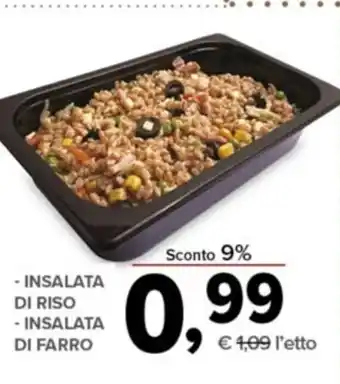 Todis - INSALATA DI RISO - INSALATA DI FARRO offerta