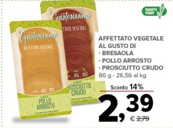 Todis AFFETTATO VEGETALE AL GUSTO DI - BRESAOLA - POLLO ARROSTO - PROSCIUTTO CRUDO 90 g offerta