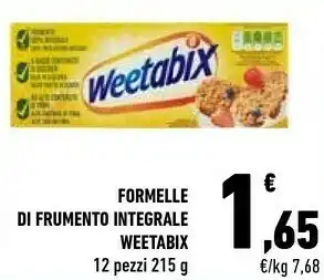 Galbusera Weetabix Formelle Di Frumento Integrale