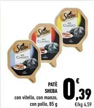 Conad Sheba Pate Con Vitello 85g offerta