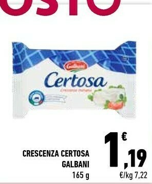 Conad Galbani Certosa Crescenza 165 G(ml) offerta