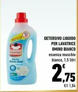 Conad Omino Bianco Detersivo Liquido Per Lavatrice Essenza Muschio offerta