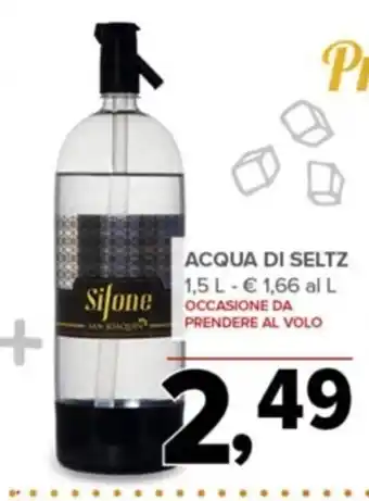 Todis ACQUA DI SELTZ 1,5 L - € 1,66 al L offerta