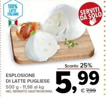 Todis ESPLOSIONE DI LATTE PUGLIESE 500g offerta