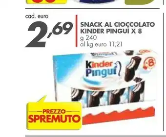 Italmark Ferrero Kinder Pinguì Cioccolato 240 G(ml) offerta