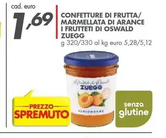 Italmark Zuegg I Frutteti Di Oswald Fragole 320 G(ml) offerta