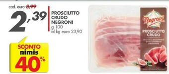 Italmark Negroni Prosciutto Crudo 100 G(ml) offerta