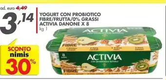 Italmark Danone Activia Zero 1000 G(ml) offerta