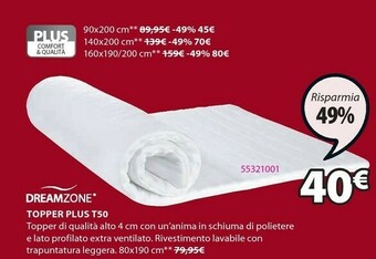 JYSK Topper Plus T50 offerta