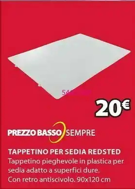 JYSK Tappetino Per Sedia Redsted offerta