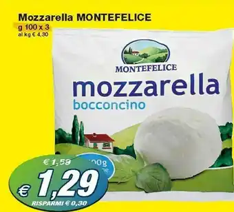 Prix Quality Montefelice Mozzarella Bocconcino 300 G(ml) offerta