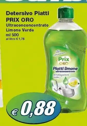 Prix Quality Prix Oro Detersivo Piatti Limone 500 Ml offerta