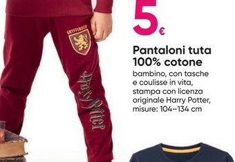 Pepco Pantaloni Tuta 100% Cotone offerta