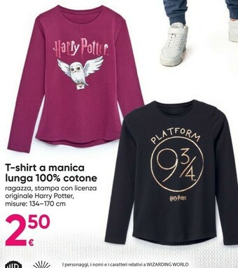 Pepco T-Shirt A Manica Lunga 100% Cotone offerta