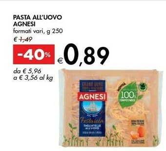 Agnesi Festaiola Fettuccine All'Uovo 250 G(ml)