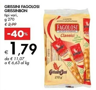 Grissin bon Fagolosi Gusto Classico 270 G(ml)