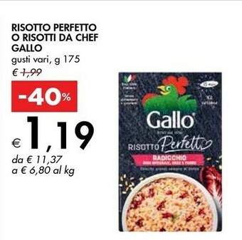 Bennet Gallo Risotti Da Chef Tartufo 175 G(ml) offerta