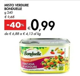 Bennet Bonduelle Misto Verdure offerta
