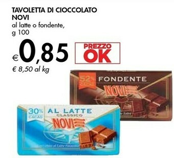 Bennet Novi Cioccolato Fondente Extra 100 G(ml) offerta