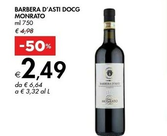 Bennet Monrato Barbera D'asti Docg offerta