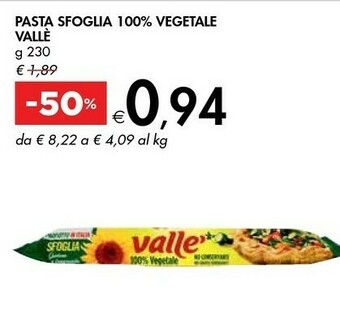 Bennet Vallè Sfoglia 230 G(ml) offerta