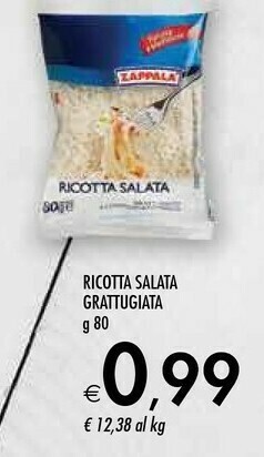 Bennet Zappalà Ricotta Salata Grattugiata offerta