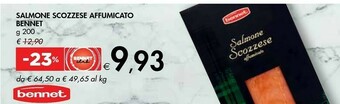 Bennet Bennet Salmone Scozzese Affumicato offerta