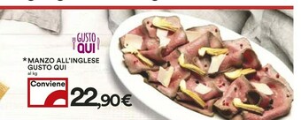 Coop Gusto Qui Manzo All'Inglese offerta