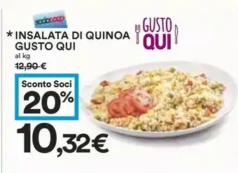 Coop Gusto Qui Insalata Di Quioa offerta