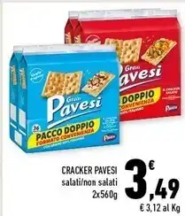 Conad Margherita Pavesi cracker offerta