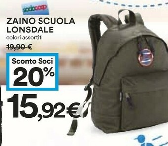 Coop Lonsdale Zaino Scuola offerta