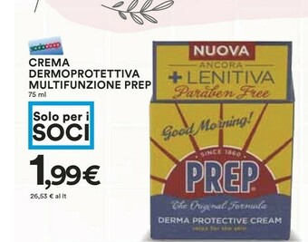 Prep Crema Dermoprotettiva Multifunzione 75 Ml