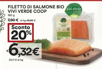 Coop Coop - Filetto Di Salmone Vivi Verde 180 G offerta