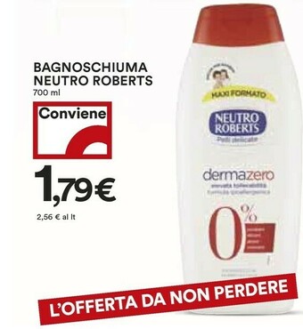 Coop Neutro Roberts Bagnoschiuma offerta