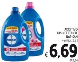 Napisan additivo disinfettante