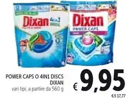 Spazio Conad Dixan power caps offerta