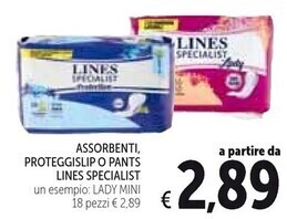 Spazio Conad Lines assorbenti offerta