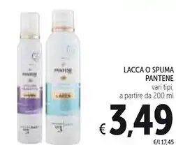 Spazio Conad Pantene lacca o spuma offerta